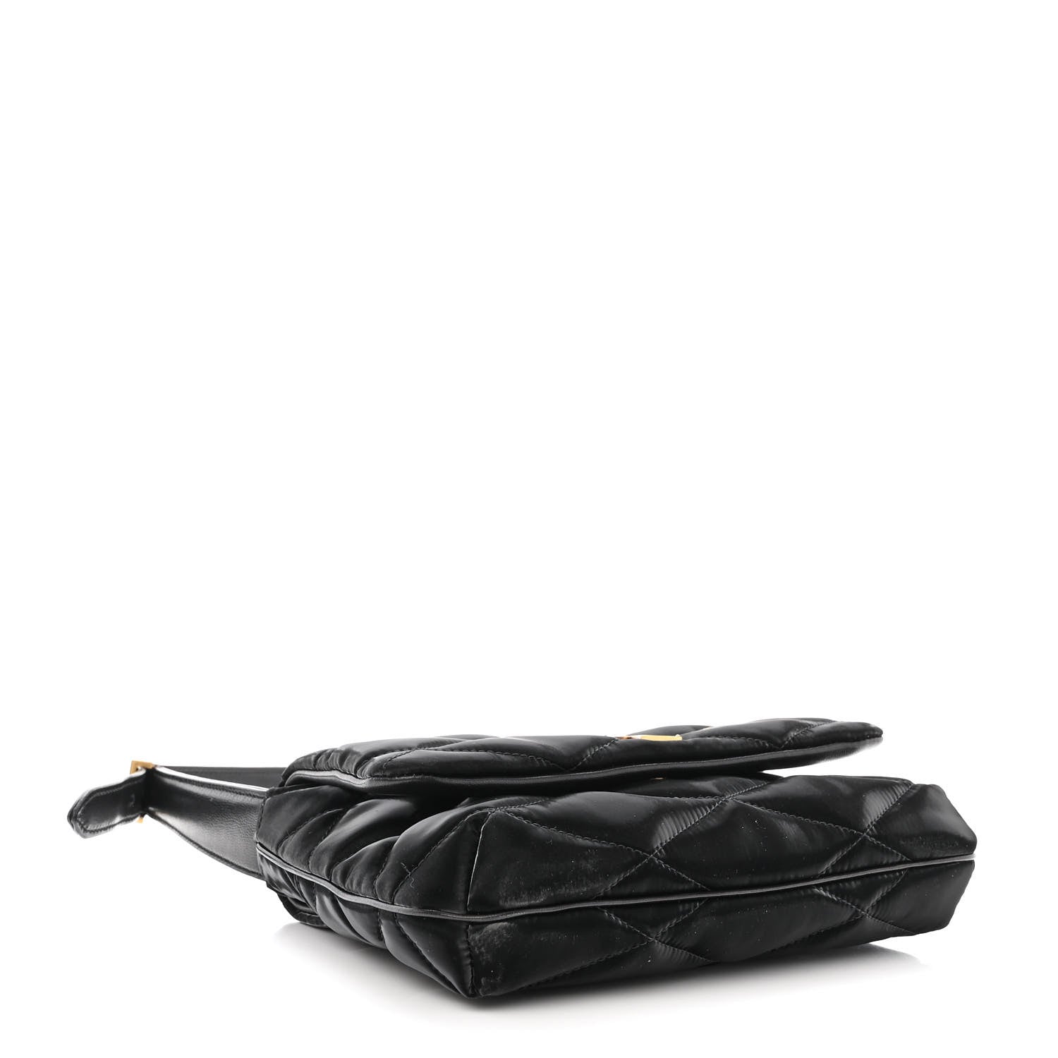 Saint Laurent Satin Quilted Le 57 Diamond Shoulder Bag Black 4 of 10