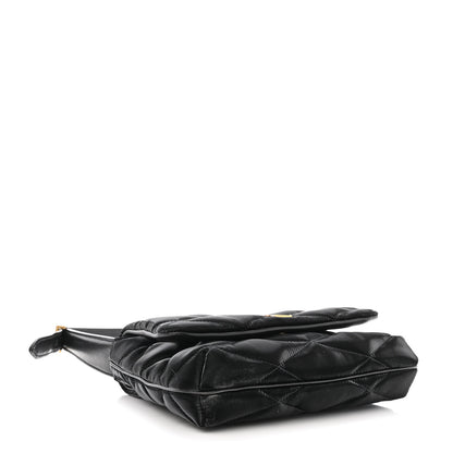 Saint Laurent Satin Quilted Le 57 Diamond Shoulder Bag Black 4 of 10