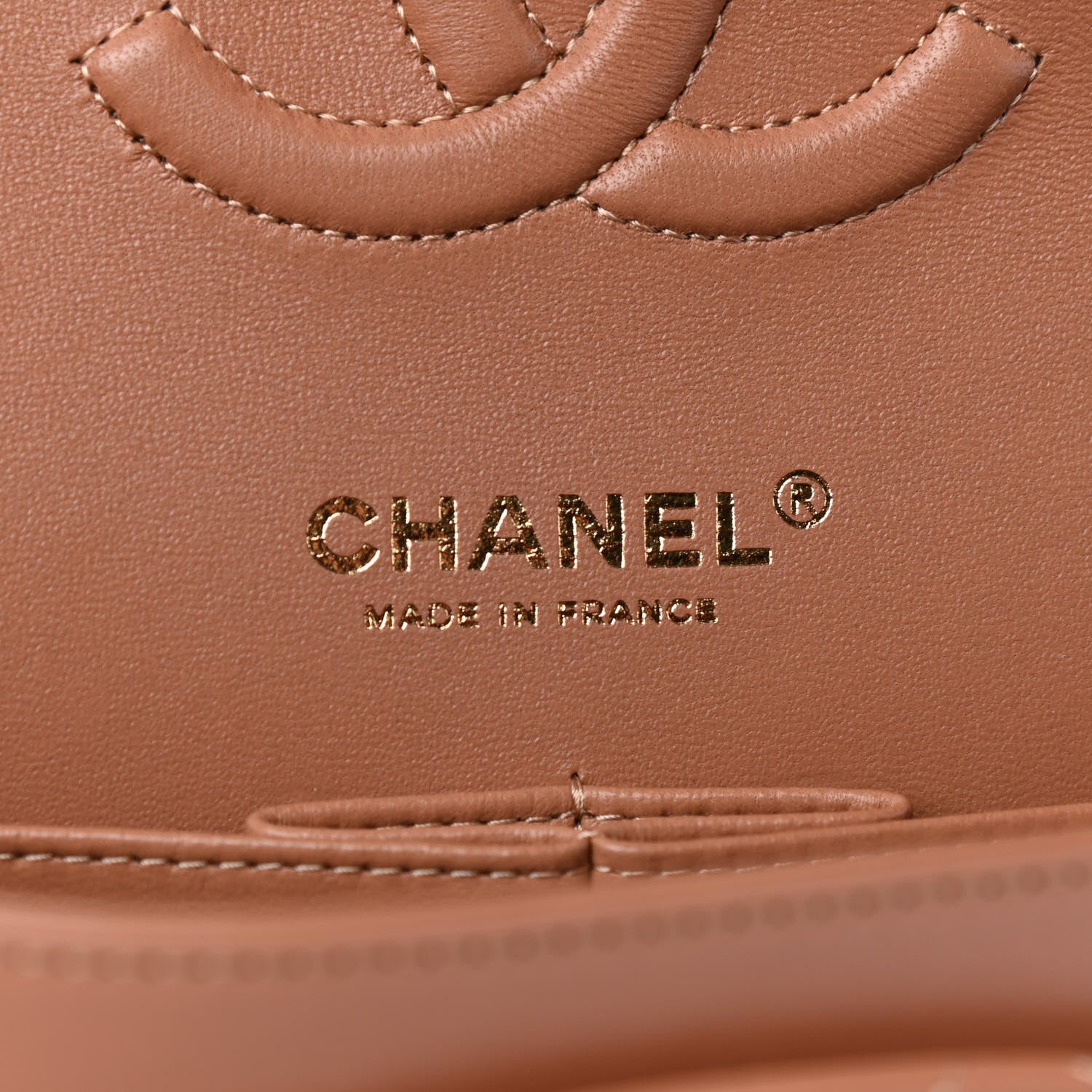 Chanel Lambskin Quilted Medium Double Flap Brown 6 of 10