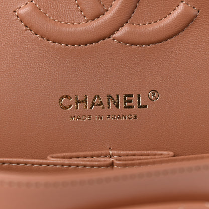 Chanel Lambskin Quilted Medium Double Flap Brown 6 of 10