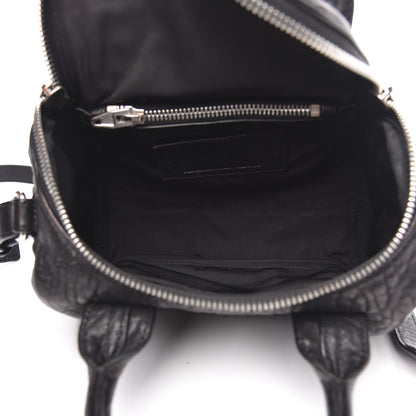 Alexander Wang Pebbled Lambskin Mini Rockie Black Rhodium Hardware 5 of 12