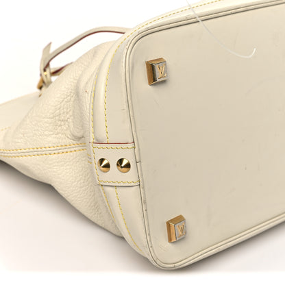 Louis Vuitton Suhali Lockit MM White 8 of 9