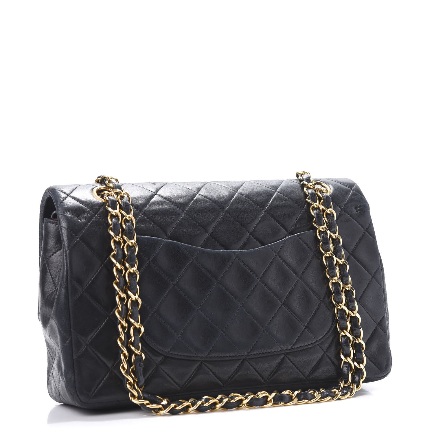 Chanel Lambskin Quilted Medium Double Flap Black 3 of 11