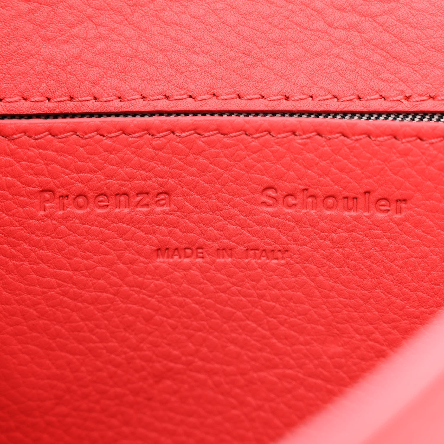 Proenza Schouler Lambskin PS1 Mini Pouch Messenger Deep Coral 6 of 10