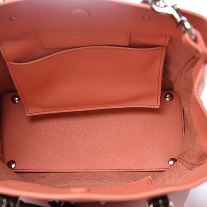 Balenciaga Veau Souple Bi-Color Papier Mini A4 Zip Around Tote Rose Azalee Black 4 of 9