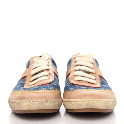 Louis Vuitton Denim Monogram Sneakers 36 Blue 2 of 10