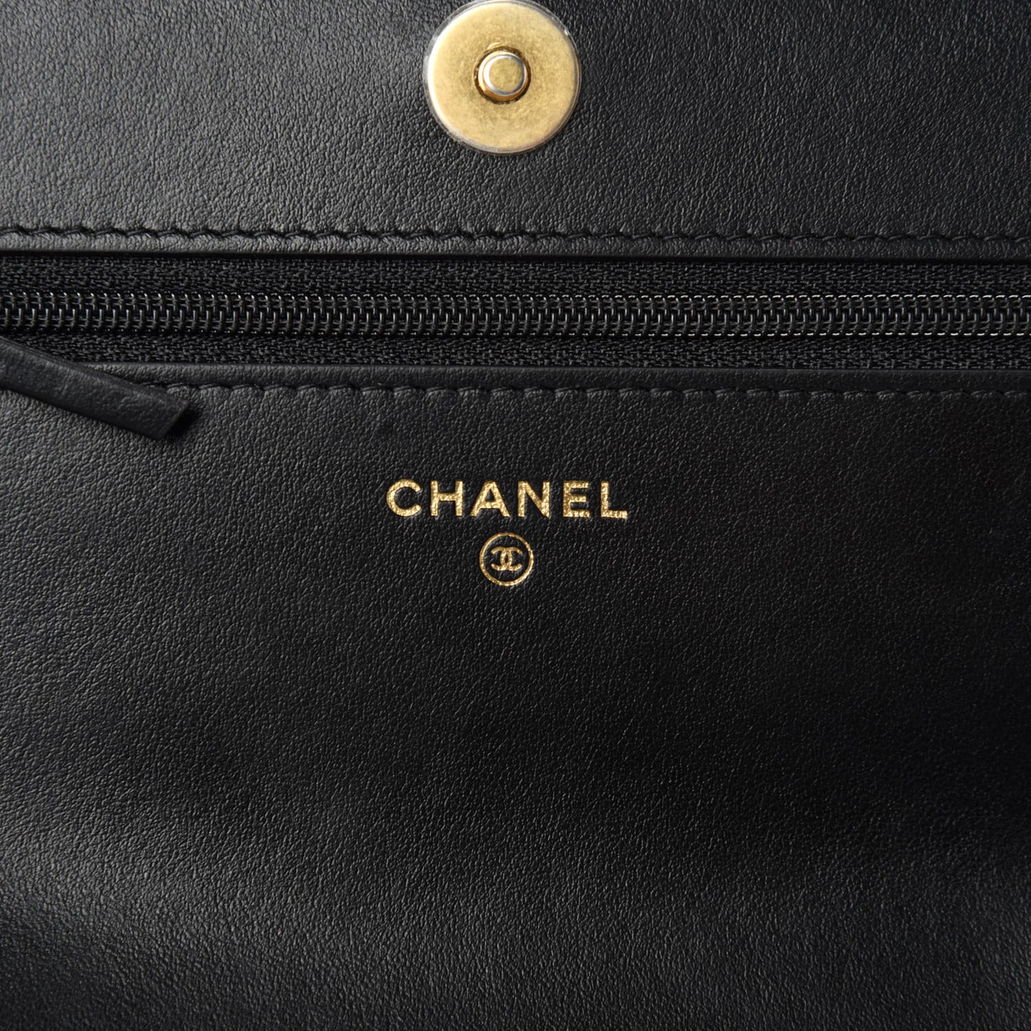 Tweed Quilted Chanel 19 Wallet On Chain WOC Black Beige