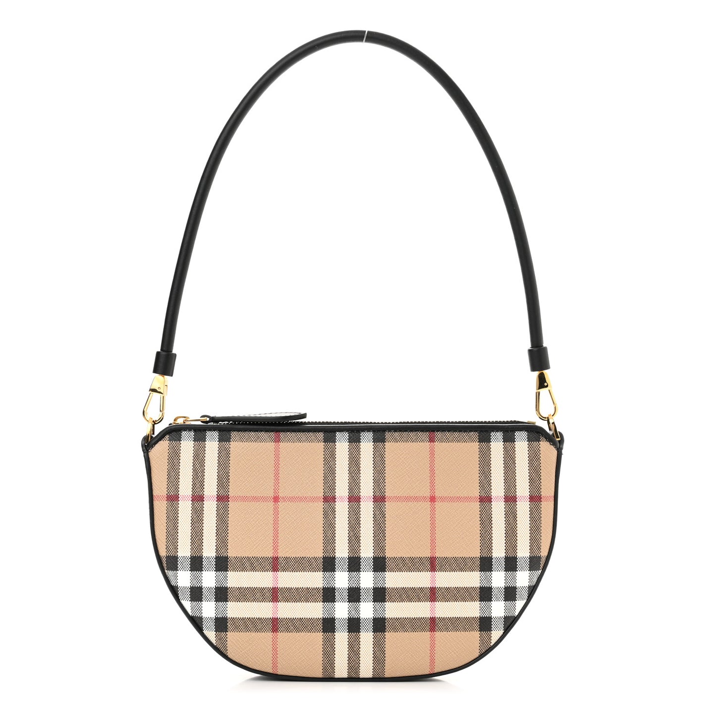 Vintage Check Calfskin Olympia Slim Pouch Archive Beige