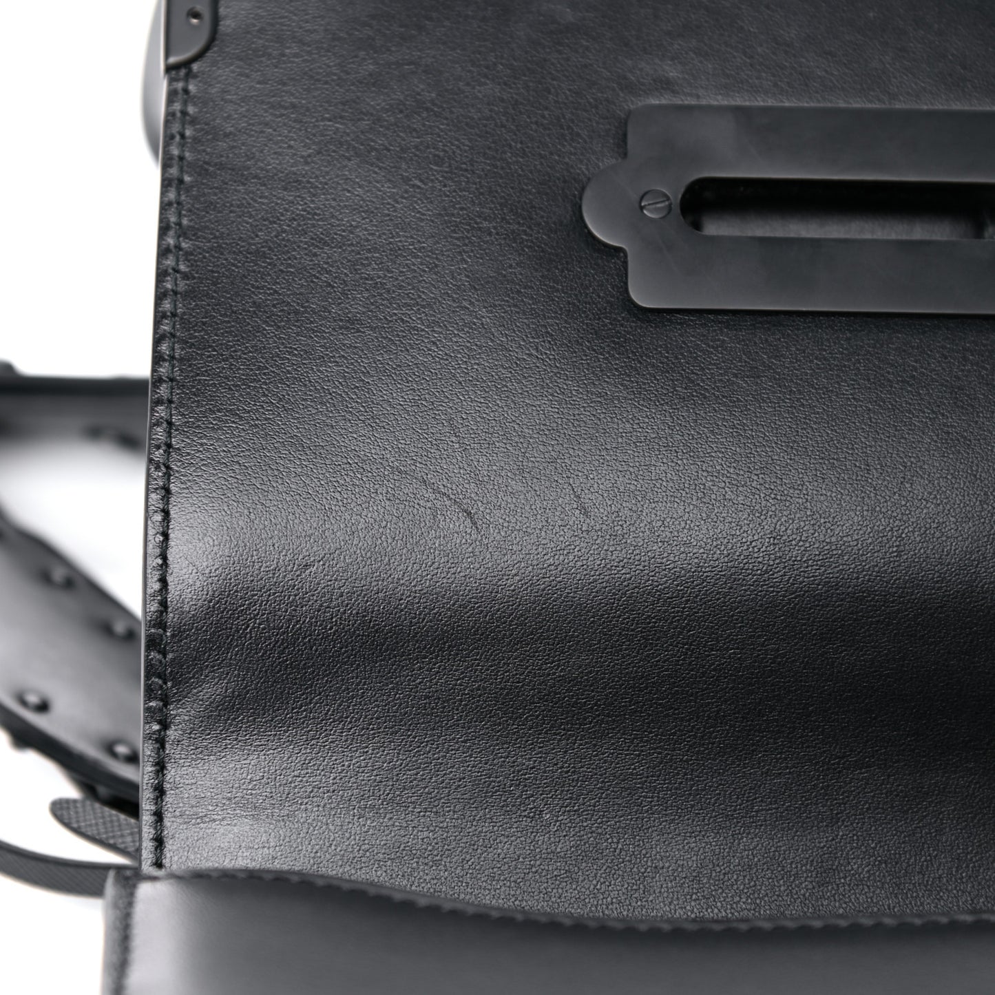 City Calfskin Saffiano Cahier Bag Black