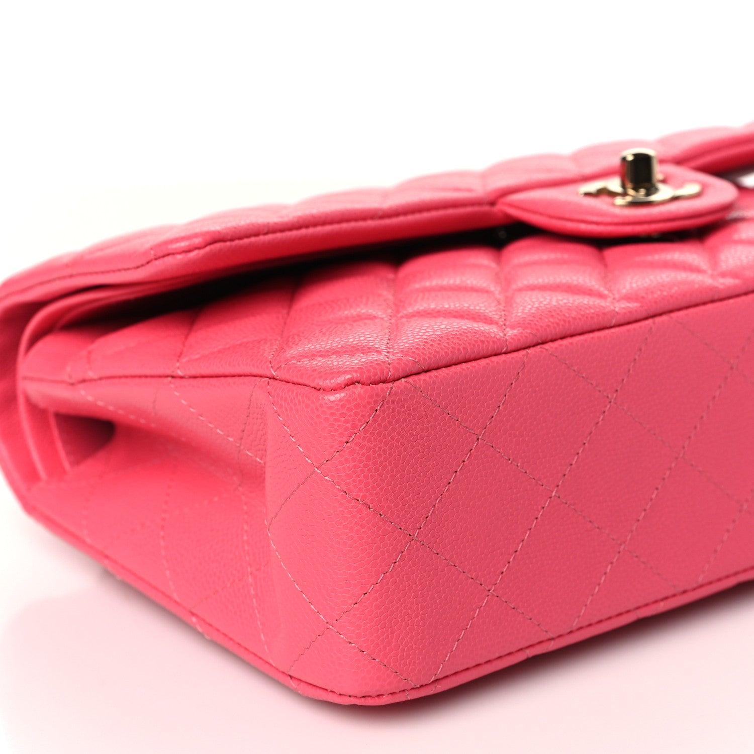 Chanel Caviar Quilted Medium Double Flap Rose 7 of 8