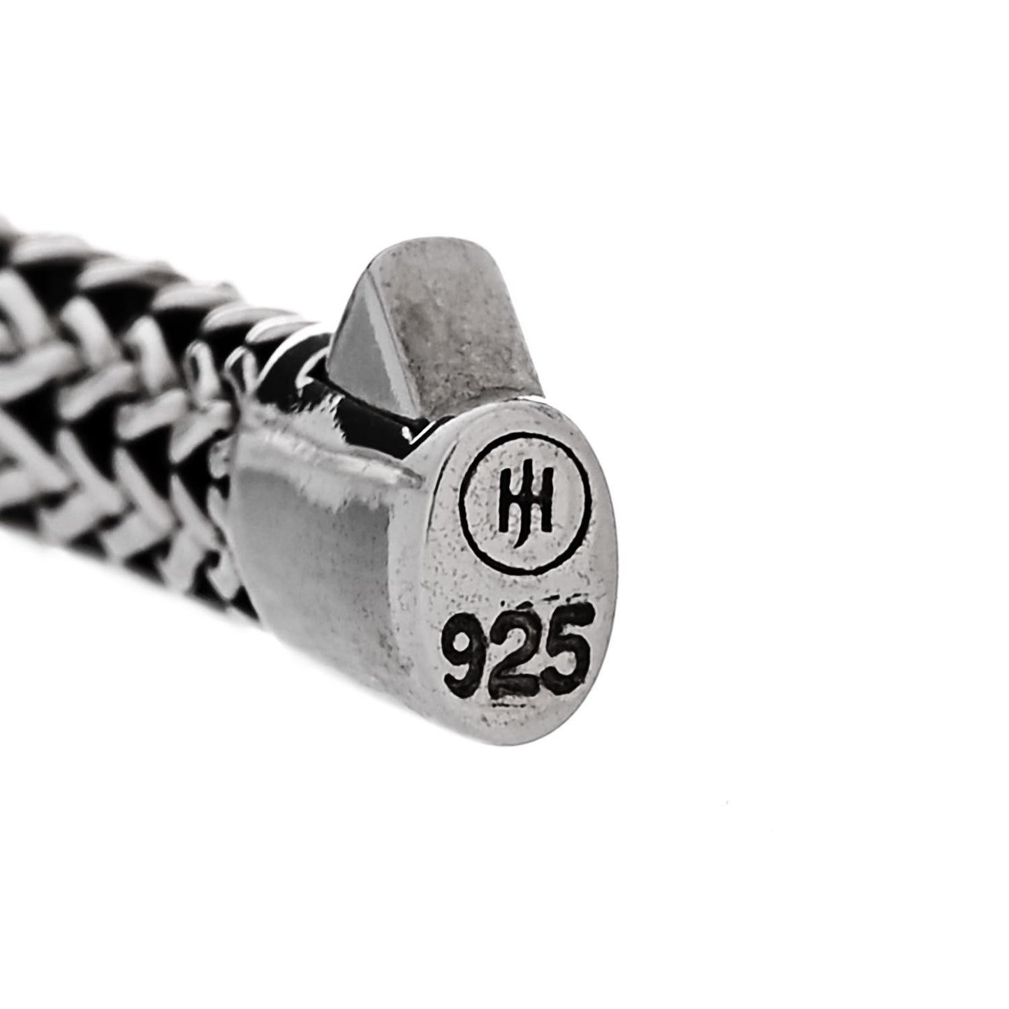 Sterling Silver 4mm Classic Chain Bamboo Station Bracelet