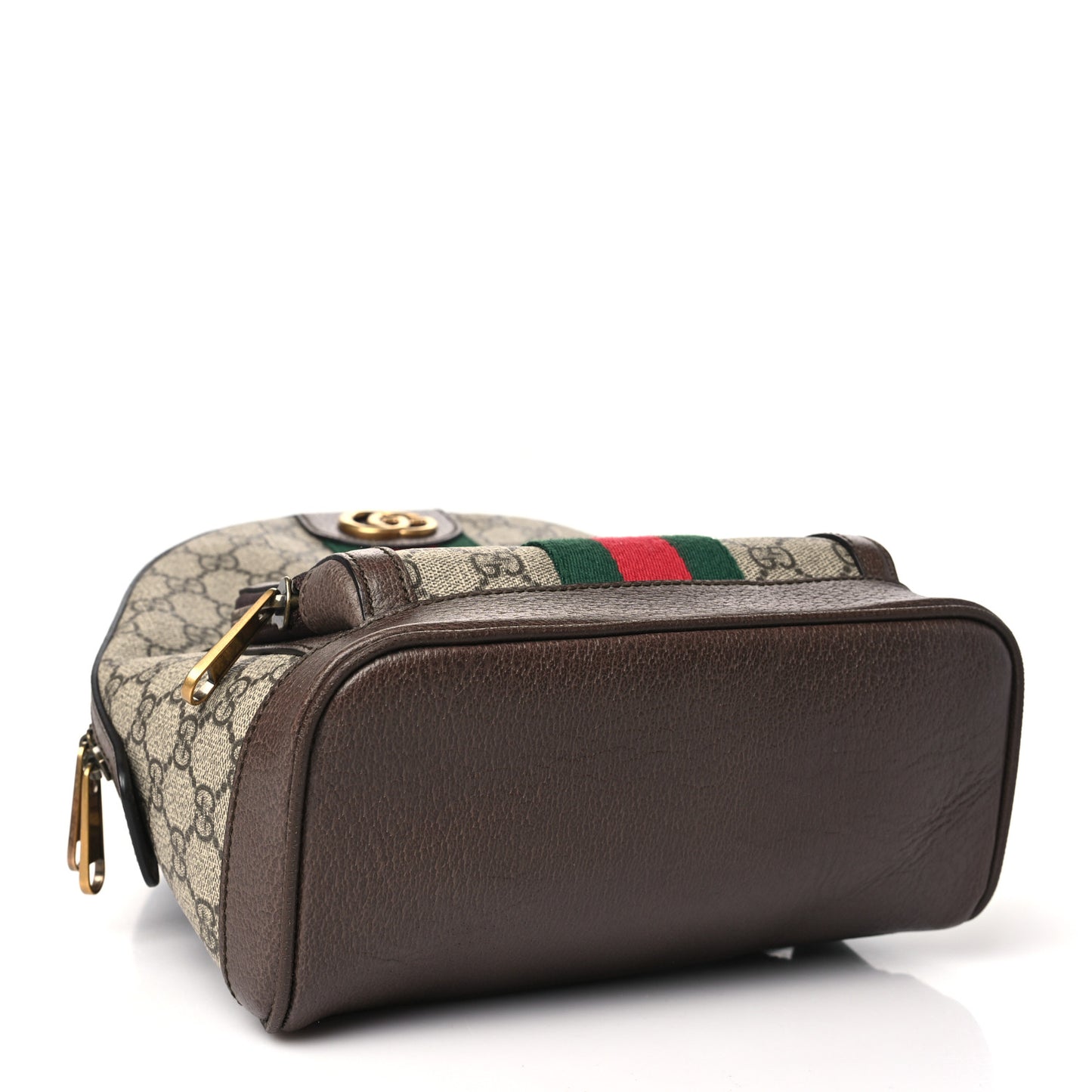 GG Supreme Monogram Calfskin Web Small Ophidia Day BackpacK Beige Ebony New Acero