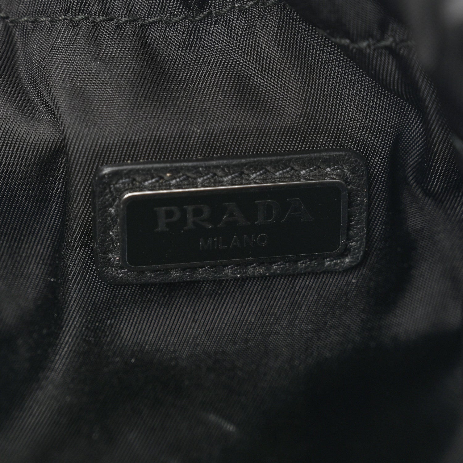 Prada Grace Lux Drawstring Pouch Marea Black 5 of 8