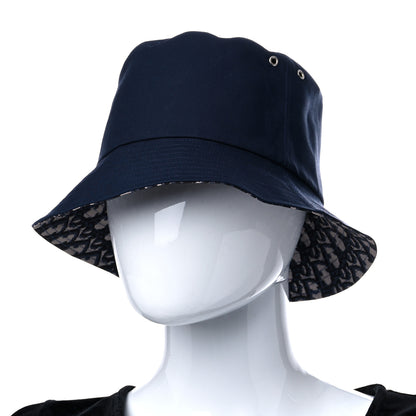 Christian Dior Oblique Reversible Teddy-D Brim Bucket Hat 57 Blue 3 of 13