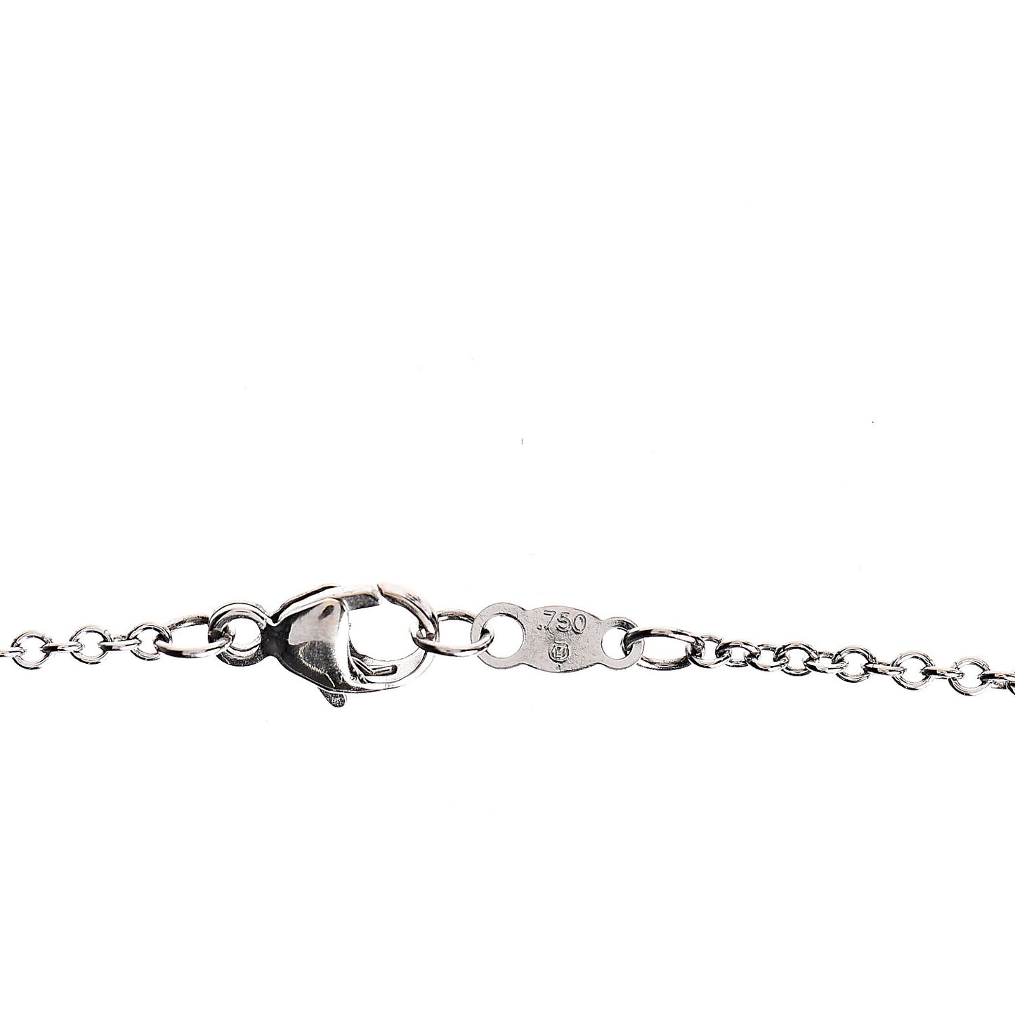 18K White Gold Diamond Black South Sea Pearl 9mm Pendant Necklace