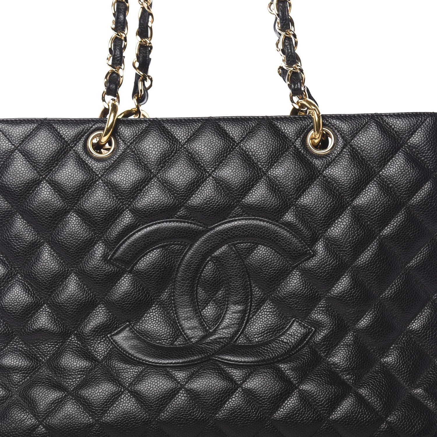 Chanel Caviar Quilted Grand Shopping Tote GST Black 8 of 11