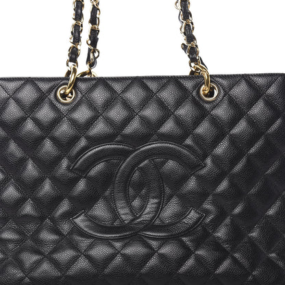 Chanel Caviar Quilted Grand Shopping Tote GST Black 8 of 11