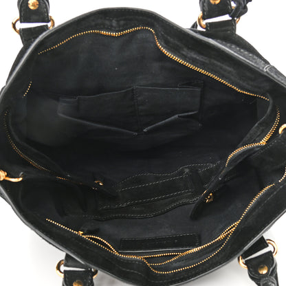 Balenciaga Baby Daim Suede Giant 12 Gold Hardware City Black 6 of 11