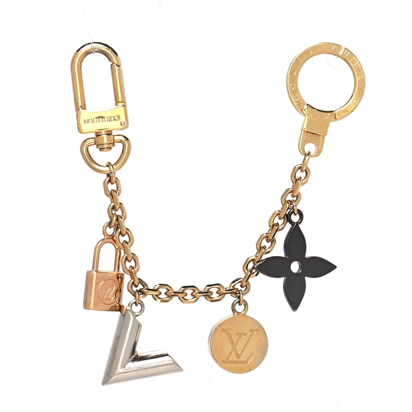 Metal Kaleido V Bag Chain Charm