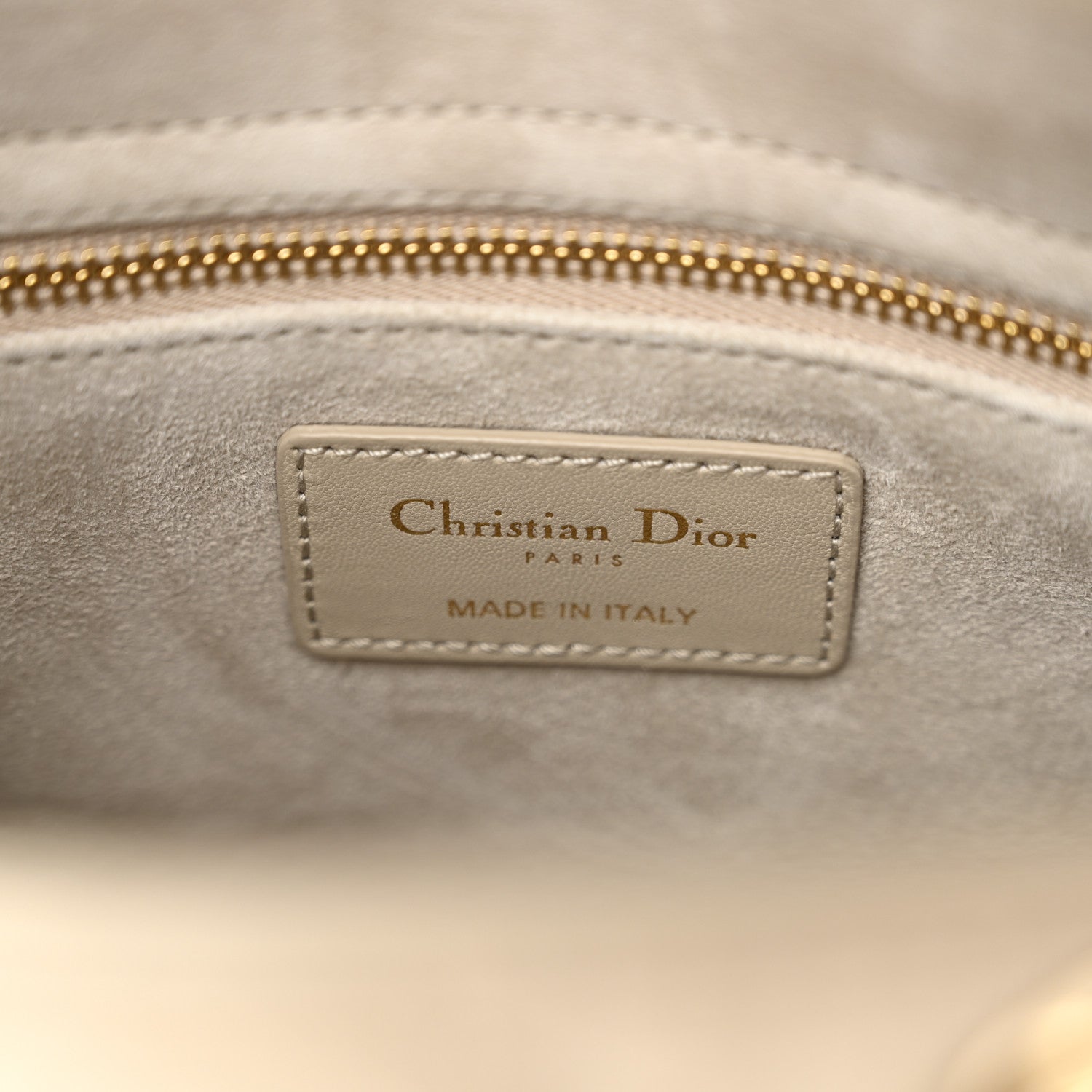 Christian Dior Lambskin Cannage Small My ABCDior Lady Dior Beige 6 of 10