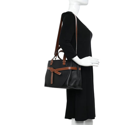 Loewe Calfskin Small Gate Tote Pecan Black 2 of 13