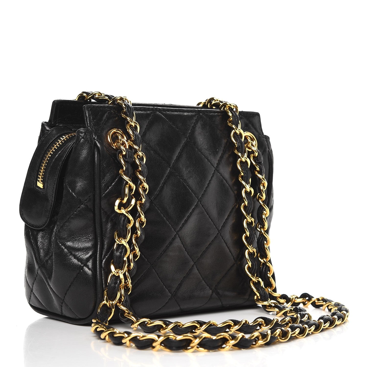 Chanel Lambskin Quilted Small Shoulder Bag Black 3 of 8