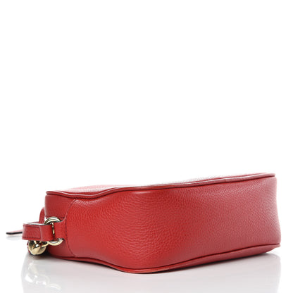 Gucci Pebbled Calfskin Small Soho Disco Bag Tabasco Red 4 of 15