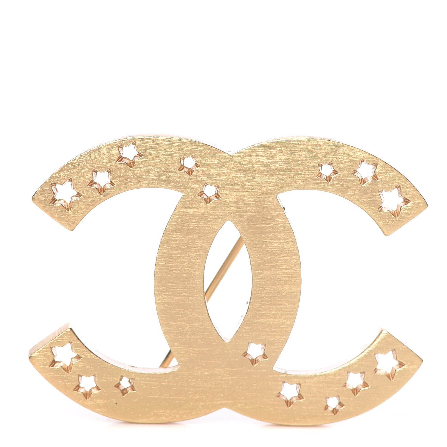 Chanel CC Star Brooch Gold 1 of 4