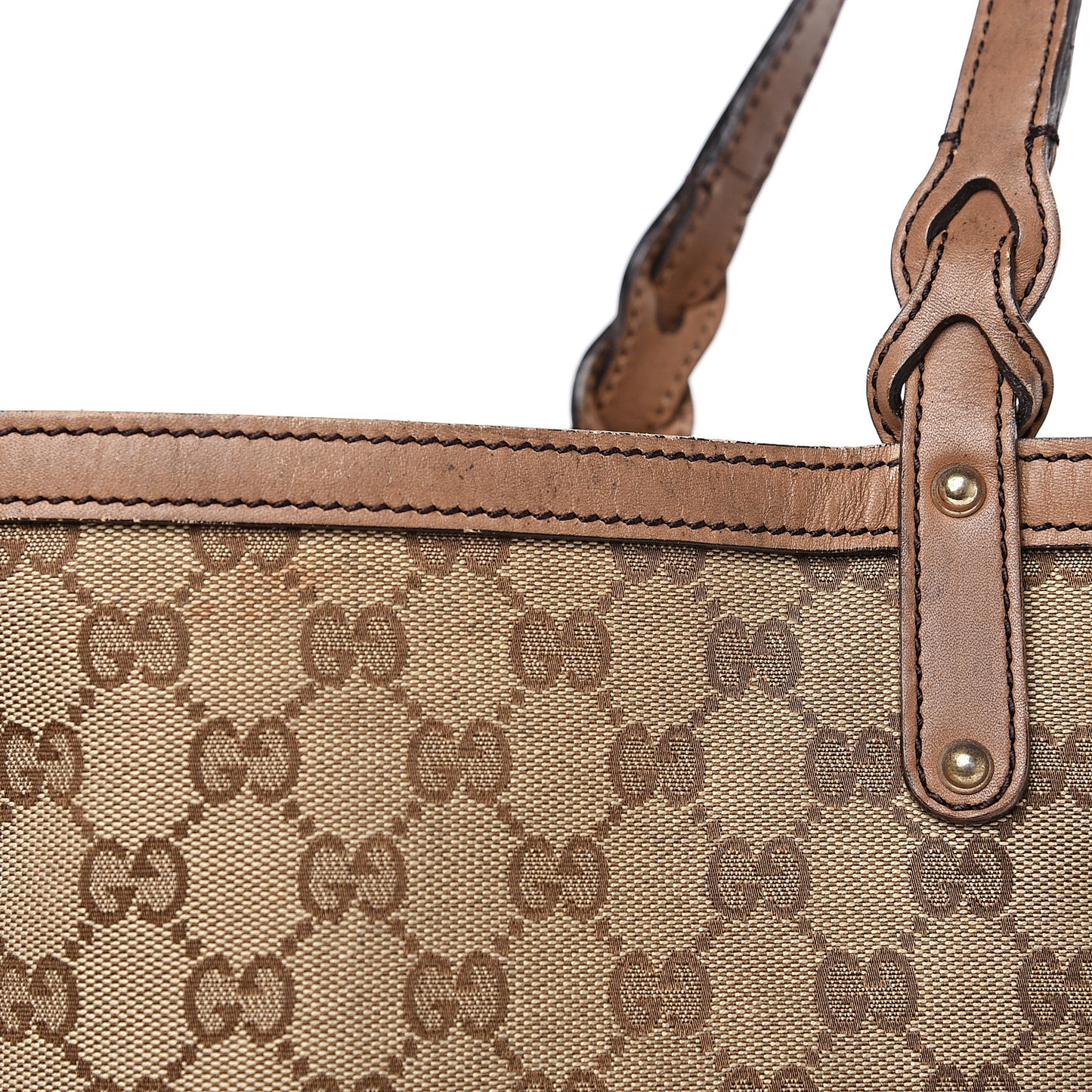 Monogram Large Craft Tote Light Brown
