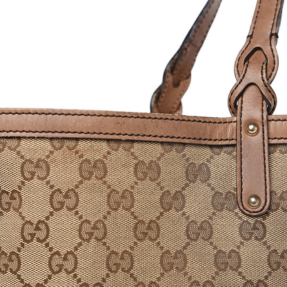 Gucci Monogram Large Craft Tote Light Brown 17 of 19