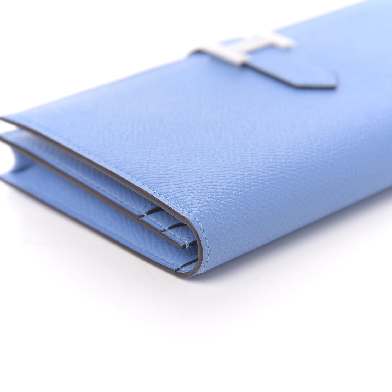 Hermes Epsom Bearn Gusset Wallet Bleu Paradis 6 of 10
