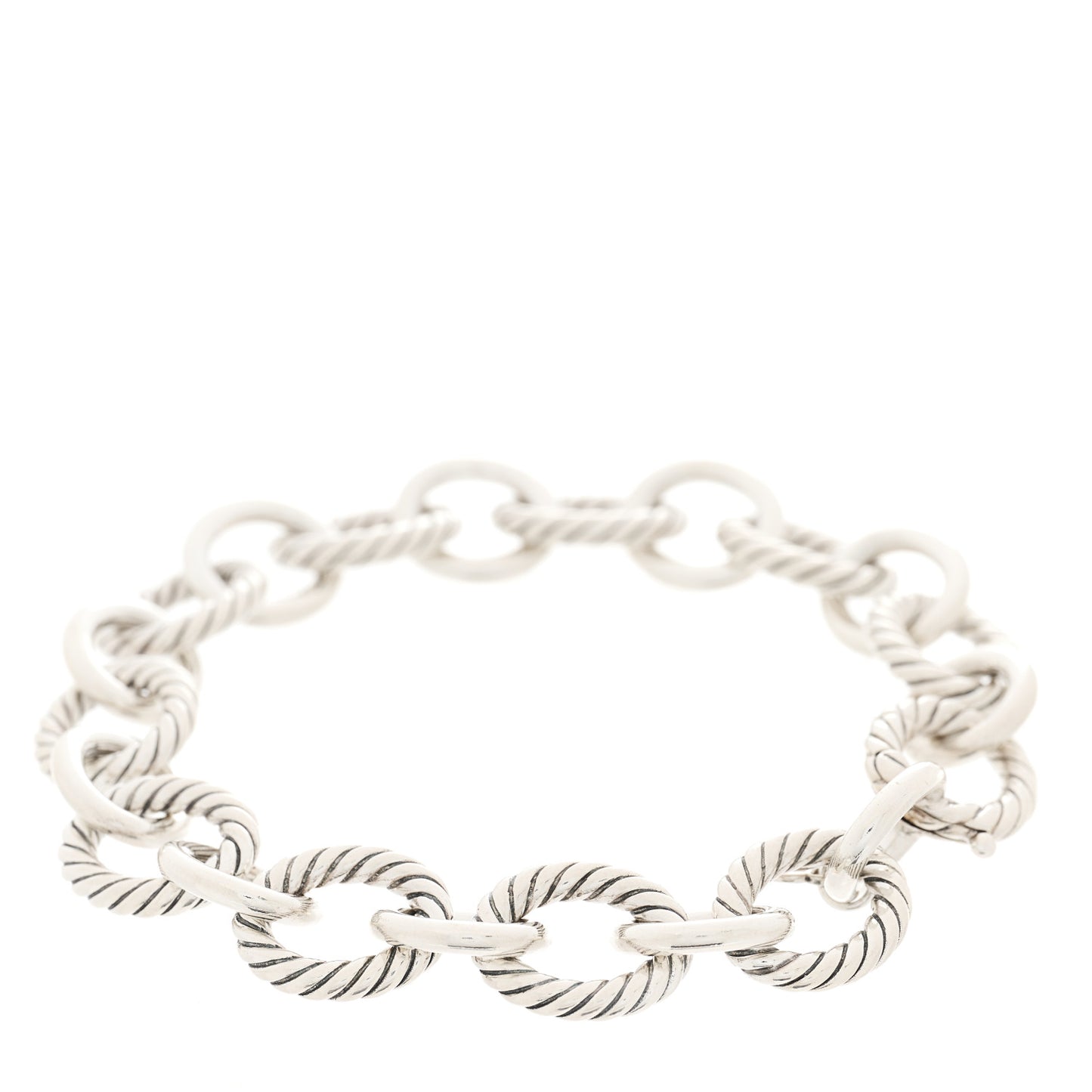 Sterling Silver 12mm Large Oval Link Bracelet