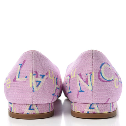 Chanel Fabric Grossgrain CC Flats 35.5 Pink Black 7 of 11