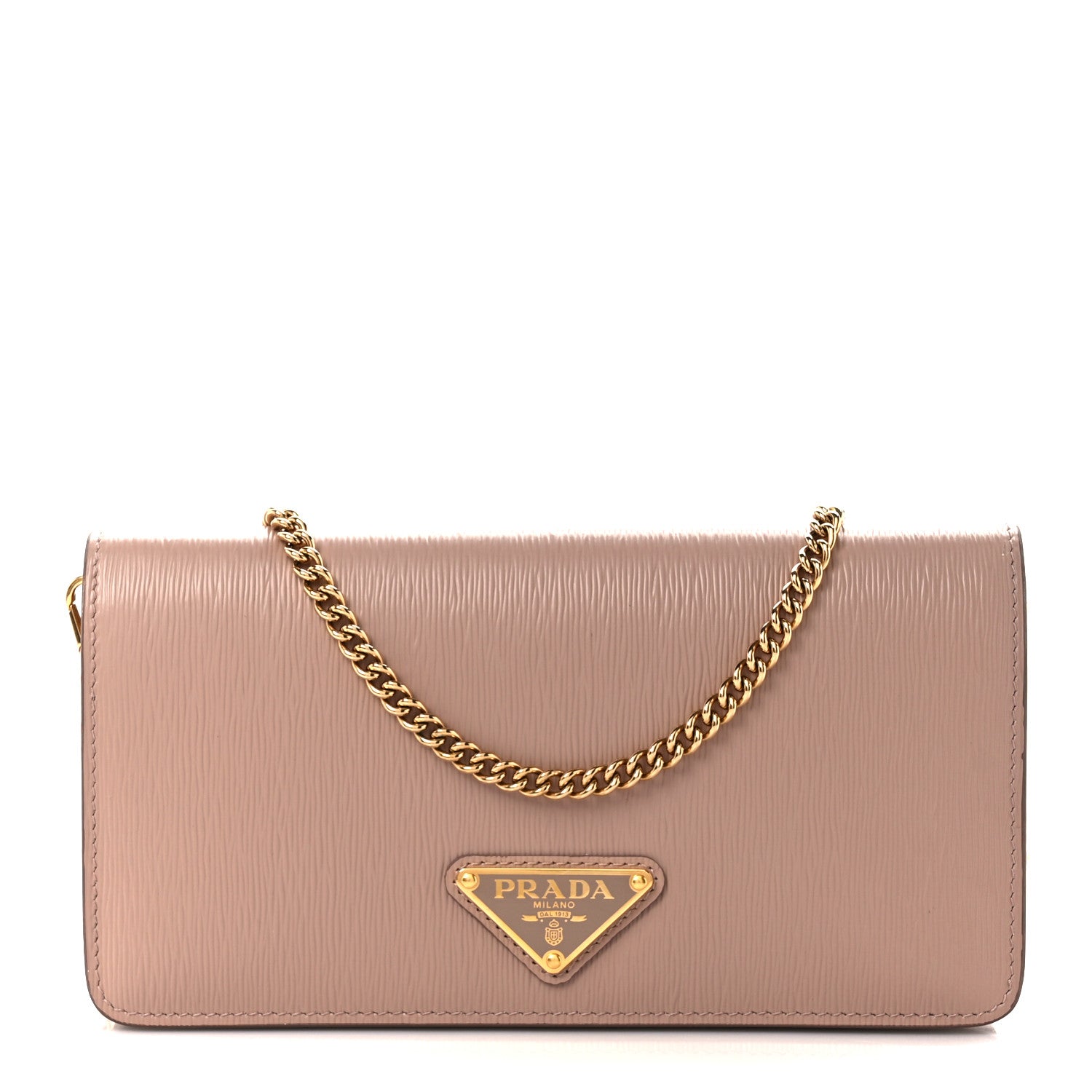 Prada Vitello Move Triangle Logo Miniborse Cipria 1 of 10
