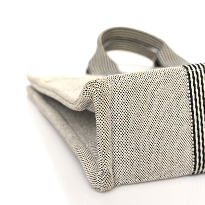Hermes Canvas Herline PM Tote Light Grey 7 of 8
