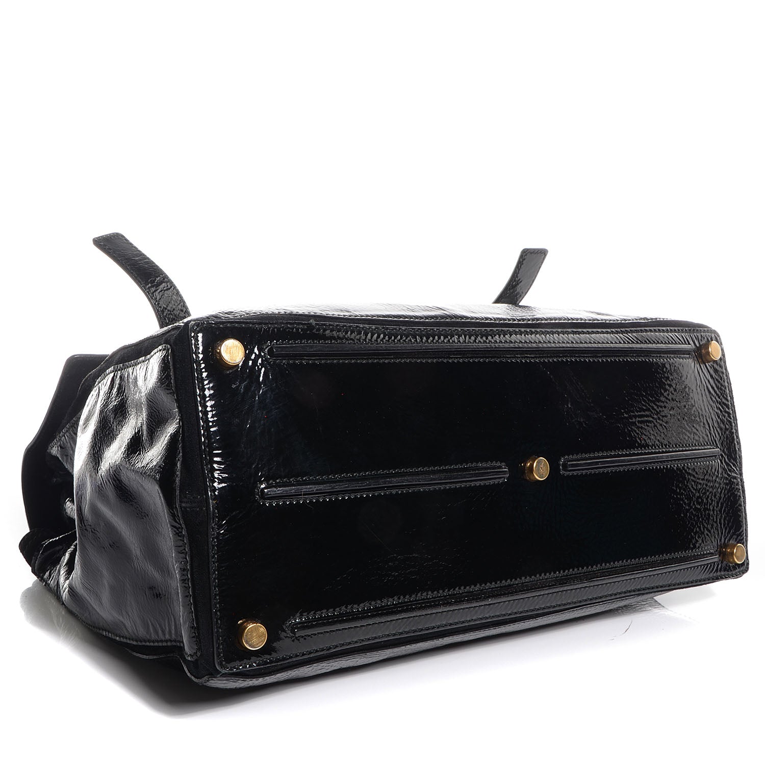 Saint Laurent Patent Large Muse Two Tote Black 4 of 10