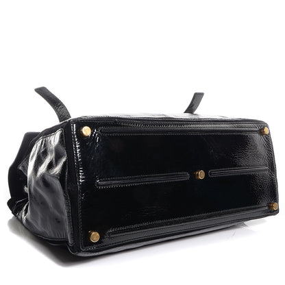 Saint Laurent Patent Large Muse Two Tote Black 4 of 10