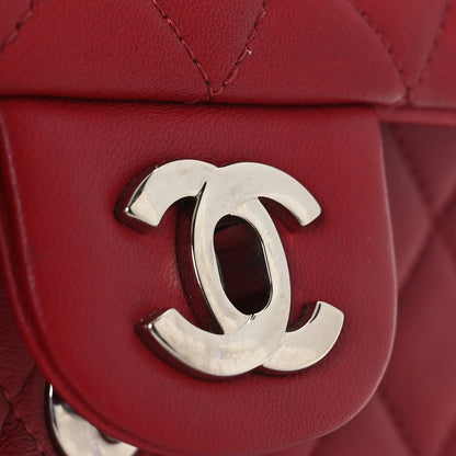 Chanel Lambskin Quilted Mini Rectangular Flap Red 13 of 13