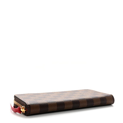 Louis Vuitton Damier Ebene Clemence Wallet Cherry 4 of 8