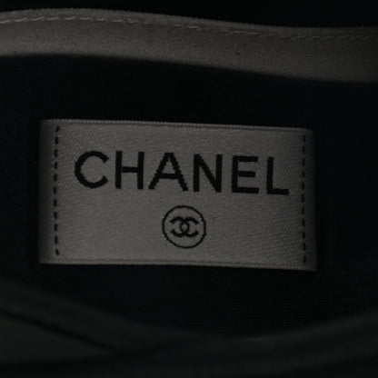 Chanel Velvet Calfskin Mixed Fibers CC Sneakers 39 Black 8 of 8
