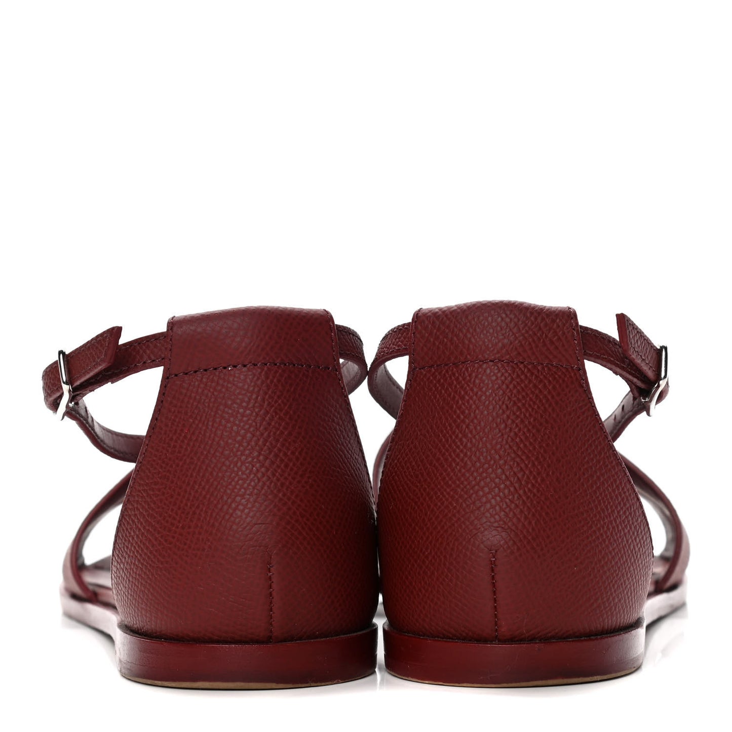 Epsom Santorini Sandals 36.5 Rouge H