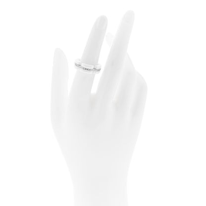Chanel 18K White Gold White Ceramic Diamond Ultra Ring 52 6 2 of 6