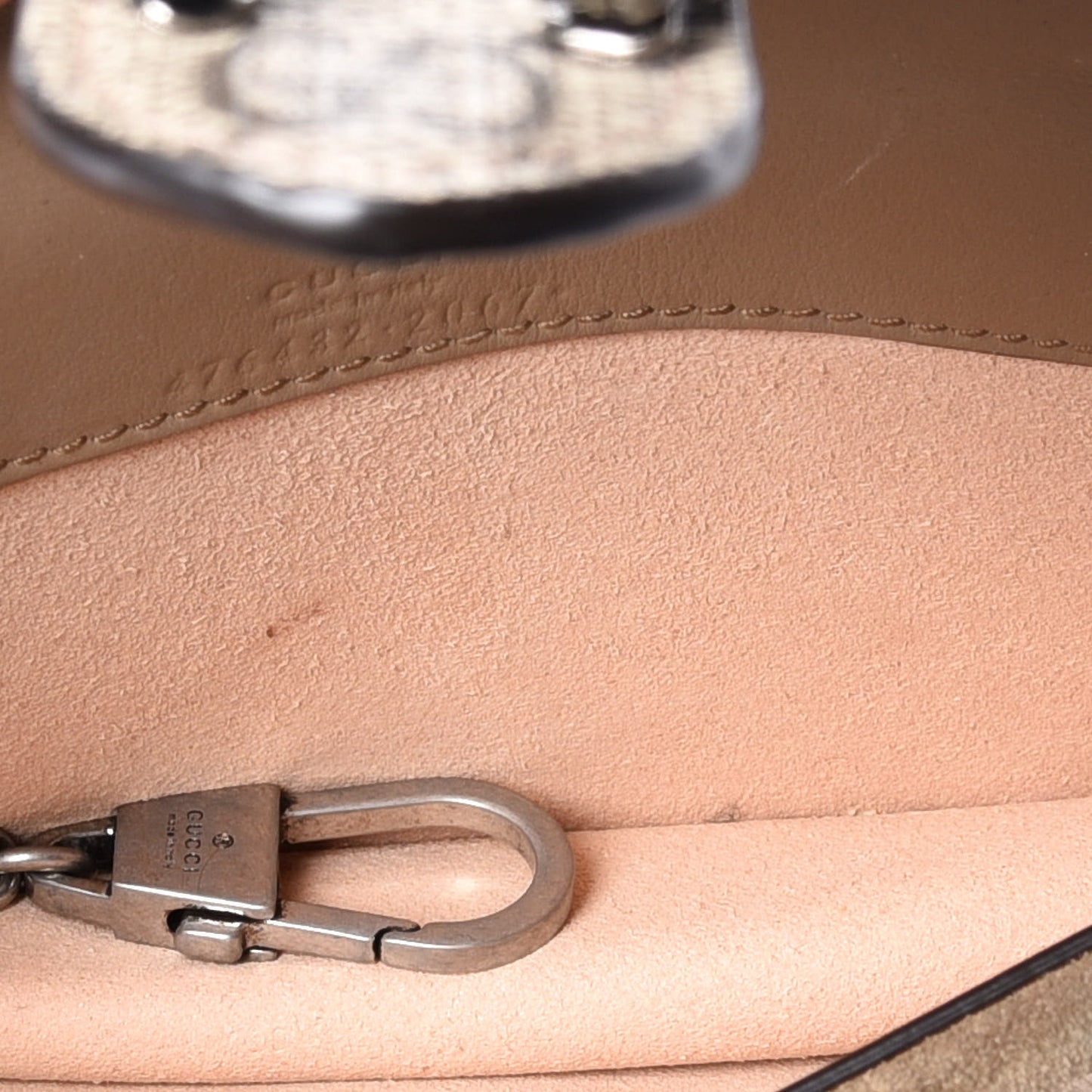 GG Supreme Monogram Super Mini Dionysus Shoulder Bag Taupe