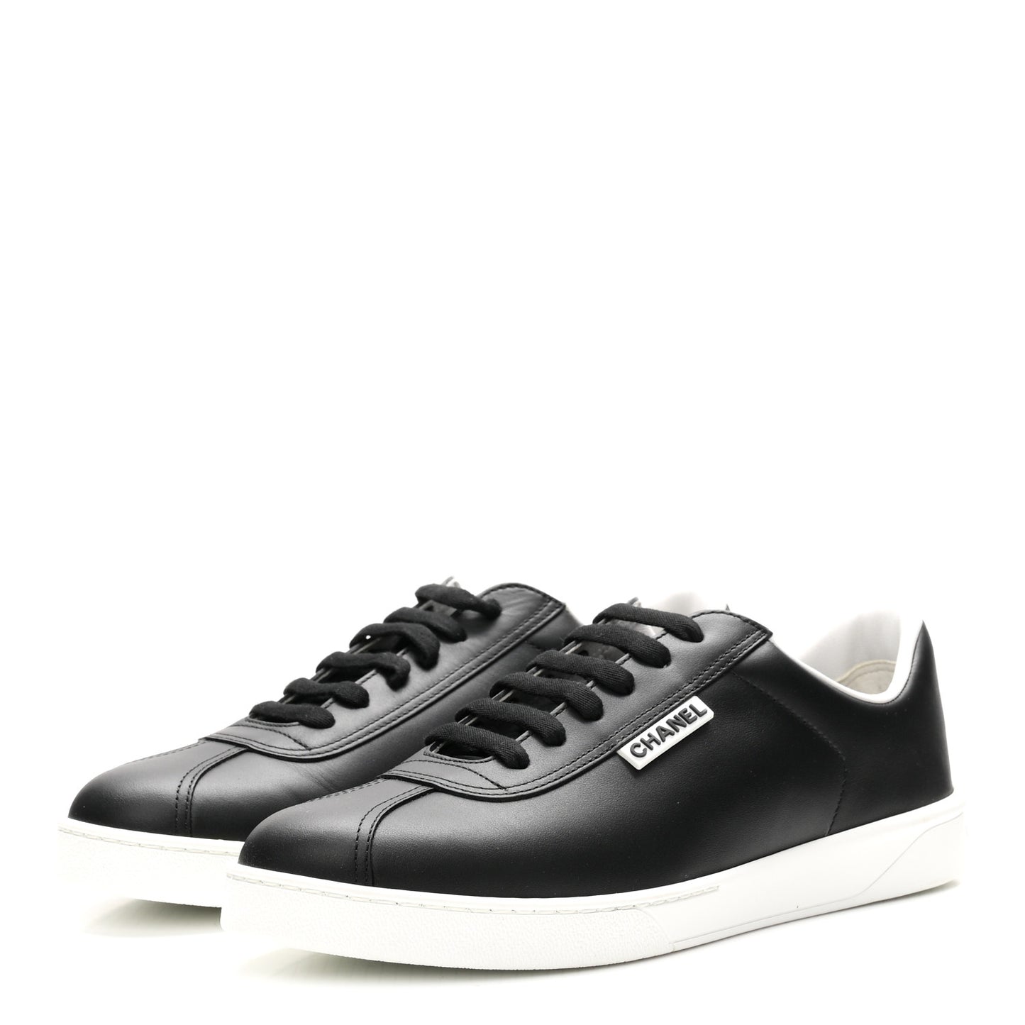 Calfskin CC Womens Sneakers 40 Black