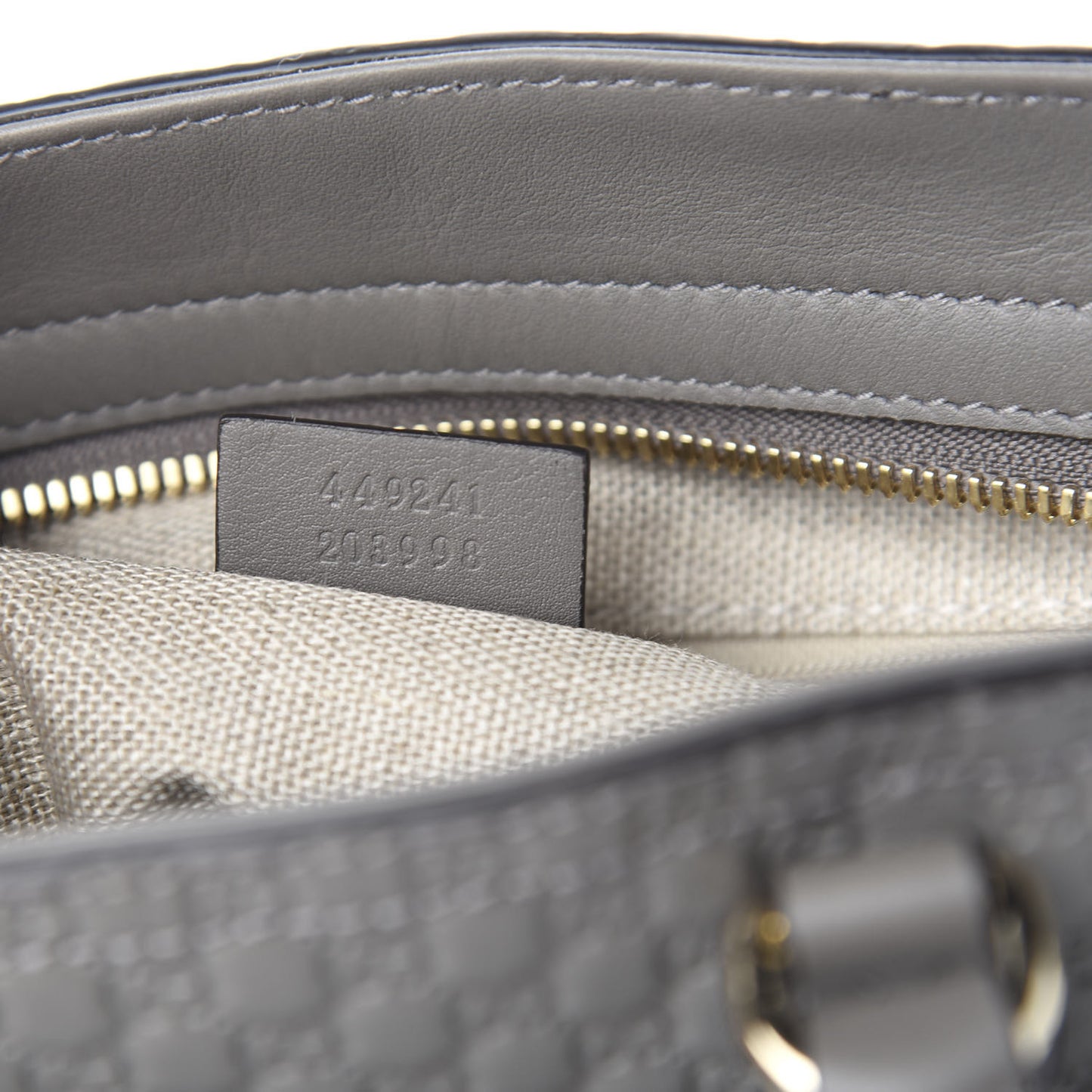 Microguccissima Small Bree Tote Graphite