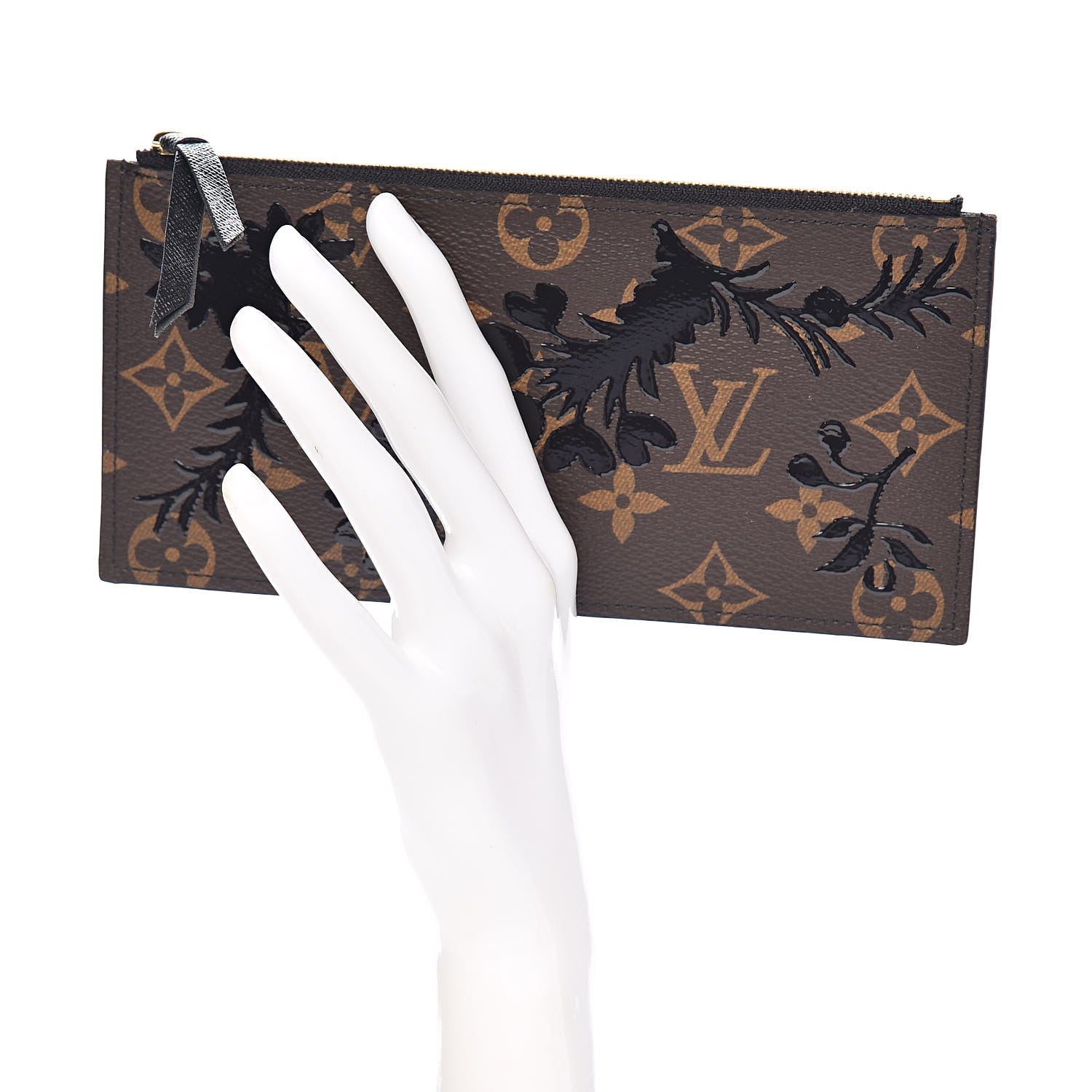 Louis Vuitton Monogram Blossom Felicie Chain Wallet Zippered Insert 2 of 6