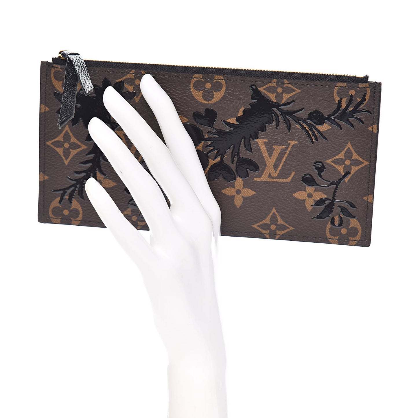 Monogram Blossom Felicie Chain Wallet Zippered Insert