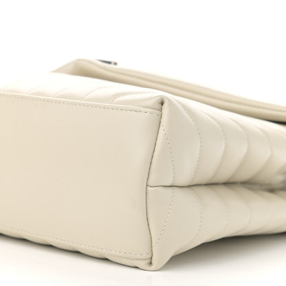 Saint Laurent Calfskin Y Quilted Monogram Medium Loulou Chain Satchel Crema Soft 11 of 11