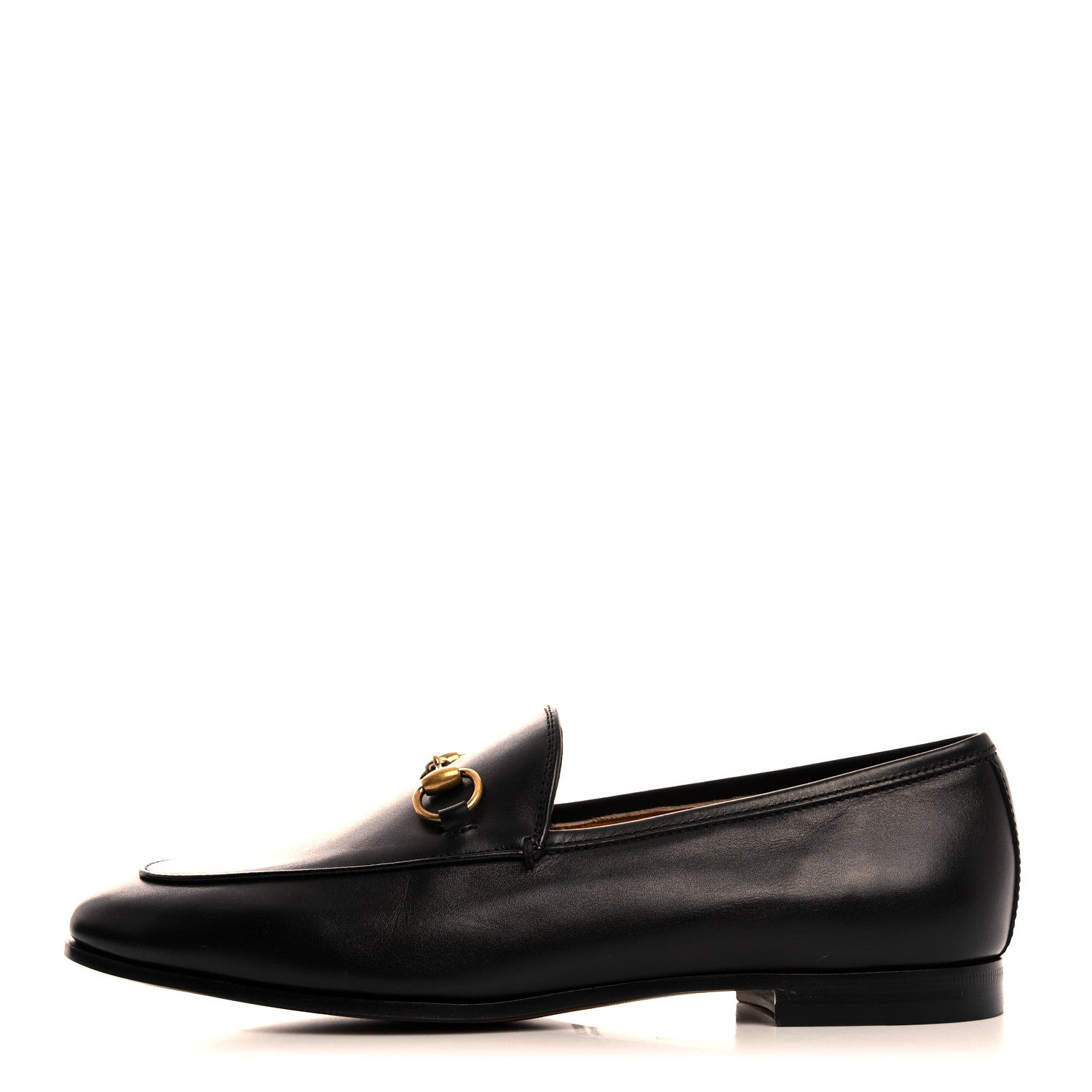 Gucci Calfskin Womens Jordaan Loafers 37 Black 1 of 8