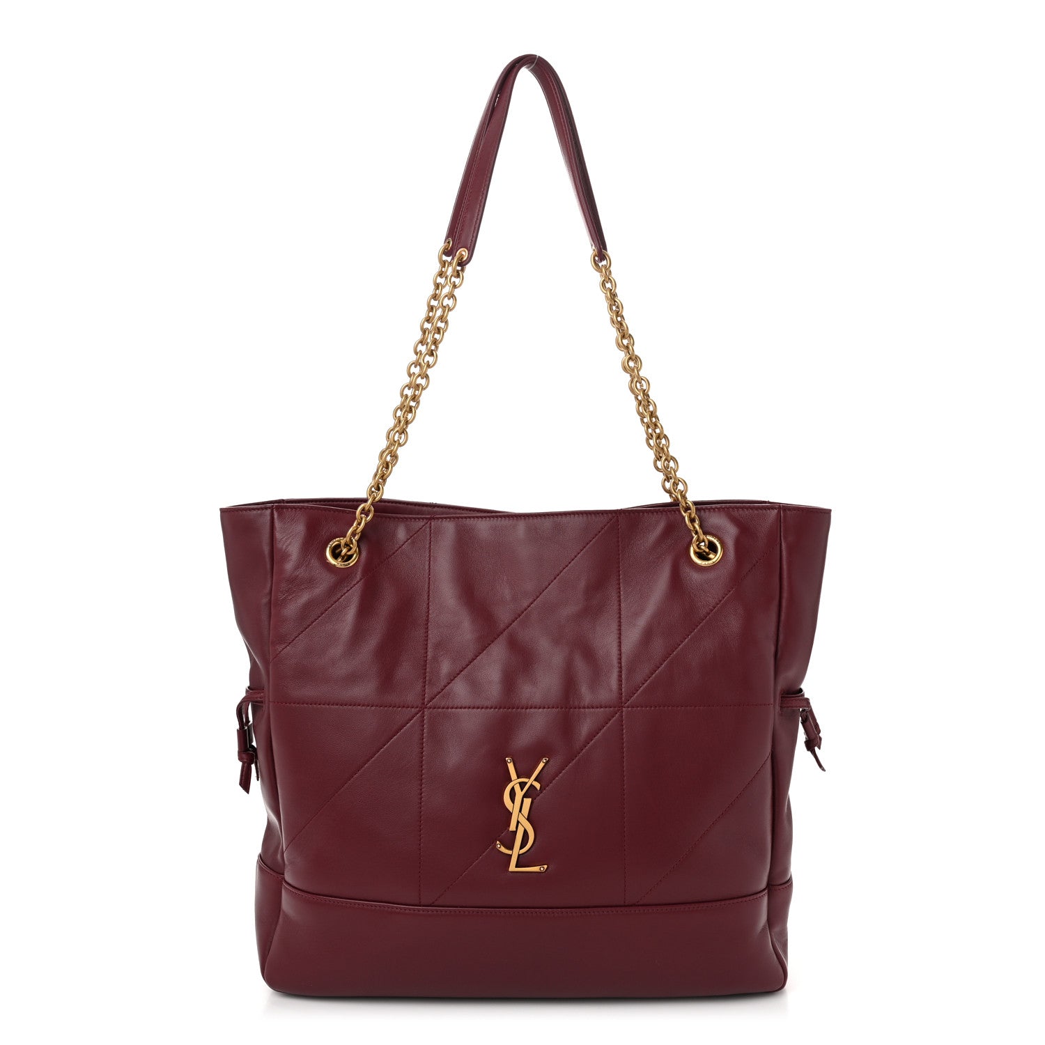 Saint Laurent Lambskin Medium Jamie Shopping Tote Bordeaux 1 of 11